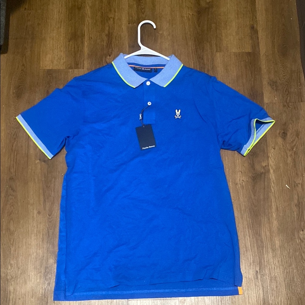 Psycho Bunny Men's Blue Polo Shirt by [Brand]